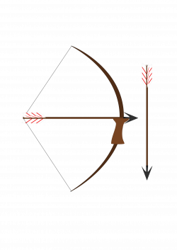 Clipart - Bow and arrow