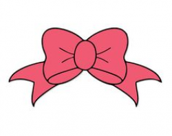 Hot Pink Bow clip art - vector clip art online, royalty free ...