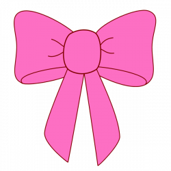 Image of Hair Bow Clip Art #7721, Bow Pink3 Free Graphicspng Clipart ...