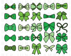 Pink Bows Clipart 35 Bow Images Instant Download Bow