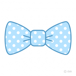 Light Blue with dots Bow Tie Clipart Free Picture｜Illustoon