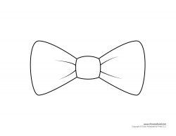 Bow Tie Clipart Black And White - Letters