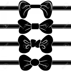 Bow Tie clipart border - Pencil and in color bow tie clipart border