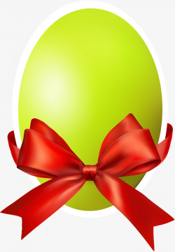 Beautiful Green Egg, Beautiful Easter Egg, Red Bow Tie, Simple ...