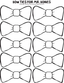 Pin the Bow Tie on Mr. Bones and 11 more Halloween Printables ...