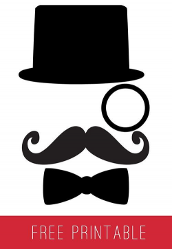 Father's Day Gift Bag (Free Printable) + GC Giveaway #mustache #hat ...