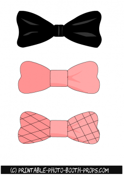 Bow Ties Props for Paris themed Photo Booth | Free Printables ...