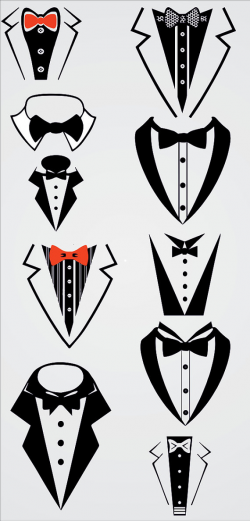 Tuxedo Bow Tie Tuxedo Formal Bib Bow Tie SVG and