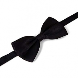 HDE Pre-tied Bowtie Adjustable Satin Polyester Bow Tie for Tuxedo ...