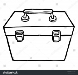The Images Collection of Open toolbox clipart black and white lunch ...