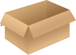 Carton box brown opened free vector data | SVG(VECTOR):Public Domain ...