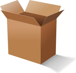 Cardboard Box clip art Free vector in Open office drawing svg ( .svg ...