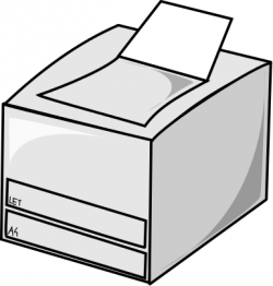Free Printer Clipart, 1 page of Public Domain Clip Art