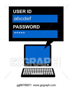 Stock Illustration - Computer with dialogue box. Clipart Drawing ...