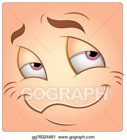 Vector Art - Cute innocent smile face box smiley. Clipart Drawing ...