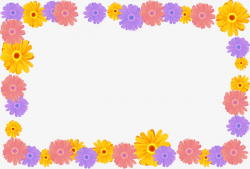 Hand Drawn Flower Frame, Hand Painting, The Flower Box, Flower PNG ...