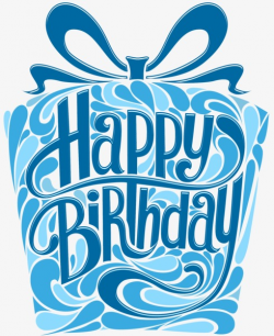 Blue Box, Happy Birthday, Blue, Bow PNG Image and Clipart for Free ...