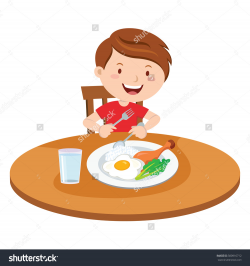 child eating breakfast clipart breakfast clipart kid breakfast 4 ...