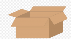 Cardboard box Cardboard box Packaging and labeling Clip art - open ...