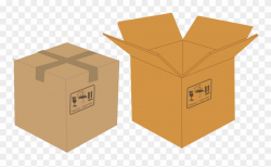 Paper Cardboard Box Packaging And Labeling - Open And Close ...