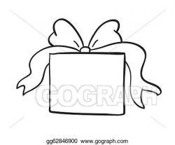 Vector Art - Sketch of gift box. EPS clipart gg62846900 ...