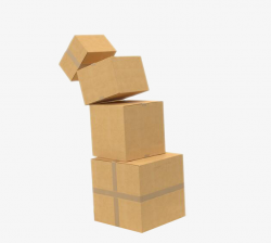 Boxes Stacked Together, Paper Box, Gray, Package PNG Image and ...