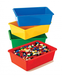 Amazon.com: Tot Tutors Kids' Primary Colors Large Storage Bins, Set ...
