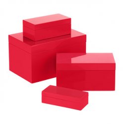 Red Storage Boxes | The Container Store