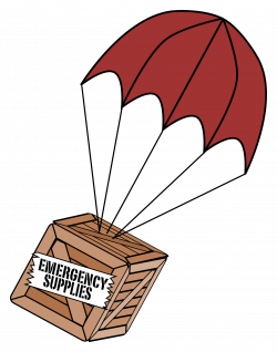 Clipart - Emergency Supplies Boxchute