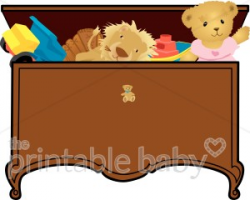 Antique Toy Box Clipart | Baby Toy & Supplies Clipart