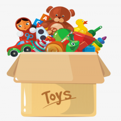 Lovely Toy Box, Toy Box, Plush Toy Bear, Toy Car PNG Image and ...