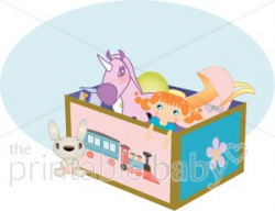 Toy Box Clipart | Baby Toy & Supplies Clipart