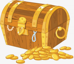 Golden Treasure Chest, Unpack The Box, Treasure Box, Jewel Case PNG ...
