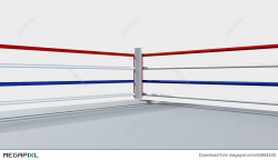 Boxing Ring Isolated White Illustration 44954532 - Megapixl