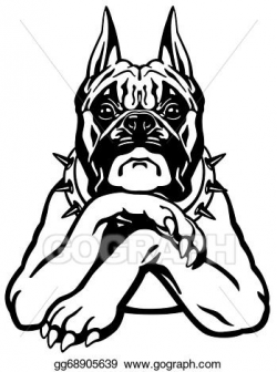 Vector Illustration - Boxer dog . Stock Clip Art gg68905639 - GoGraph