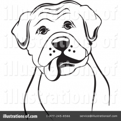 Boxer Dog Clipart #26512 - Illustration by David Rey