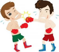 Boxers Fighting Clipart