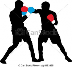 Crafty Design Ideas Boxing Clipart Boxers Abstract Illustration Of ...