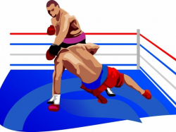 Free Men Fighting In Boxing Ring Knock Out Backgrounds For ...