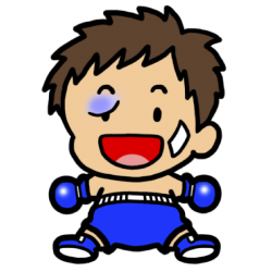 Hurt Boxer Character Clip Art at Clker.com - vector clip art online ...