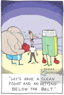 Clean Fight Cartoons and Comics - funny pictures from CartoonStock