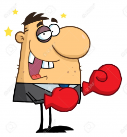Beat Up Boxer Clipart