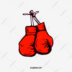 A Pair Of Red Boxing Gloves Cartoon, Boxing Clipart, Gloves ...