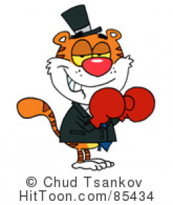 Boxing Clipart #78914: Caucasian Cartoon Boxing Fighter Man by Hit Toon