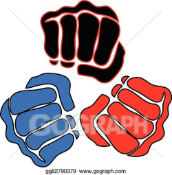 Vector Illustration - Power fist mma, karate, boxing logo. Stock ...