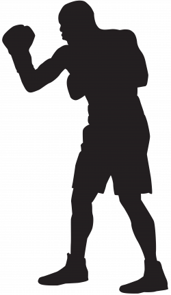 Boxer Silhouette PNG Clip Art Image | Gallery Yopriceville - High ...