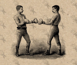 Vintage image Box Fight Boxing Boxers drawing Instant Download ...