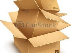Cardboard Box Clipart empty open cardboard boxes isolated on ...