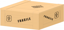 Clipart - Wood crate w/ writing