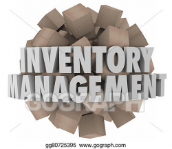 Drawing - Inventory management cardboard boxes merchandise stock ...
